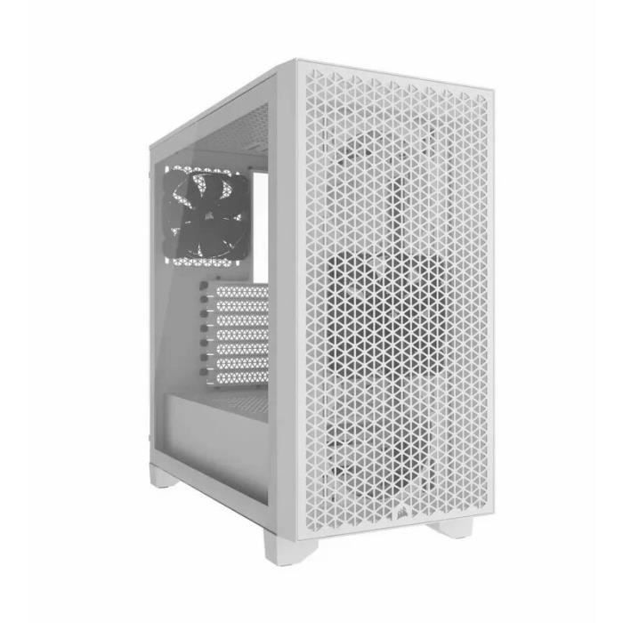 Boitier PC - CORSAIR - 3000D AIRFLOW - ATX Moyen-tour - 2 ventilateurs SP120 ELITE - Blanc - (CC-9011252-WW)