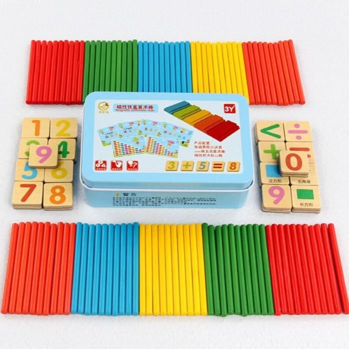 Bébé Jouet En Bois Domino Bloc Montessori Jouets Mathématiques En Bois - Foto 4