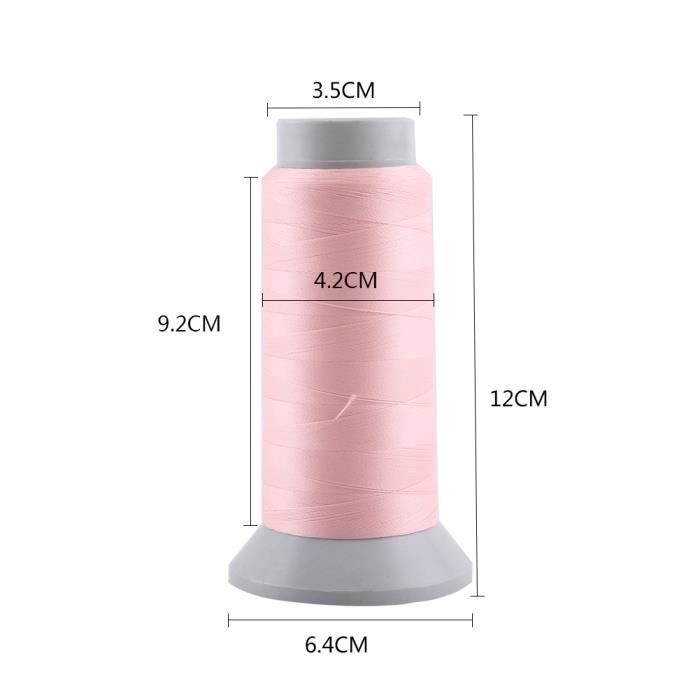 Dilwe Fil à Coudre à Broder Bobine Glow In The Dark Machine à Broder à La Main Fil à Coudre Rose