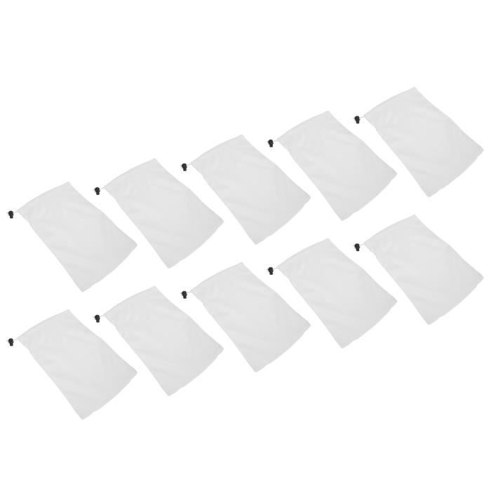 7 Sacs Filtrants Cuisine En Nylon - Taille 20x30 Cm, Cordon De Serrage - Pour Jus, Lait De Soja, Lait De Noix