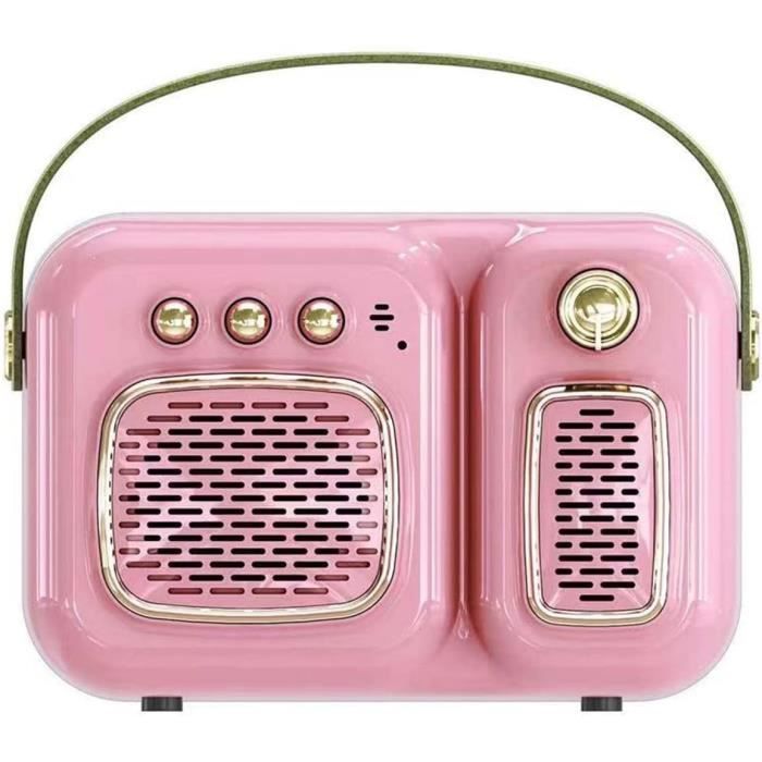 Enceintes Bluetooth Rétro Portables Sans Fil Rétro Bluetooth Radio Fm