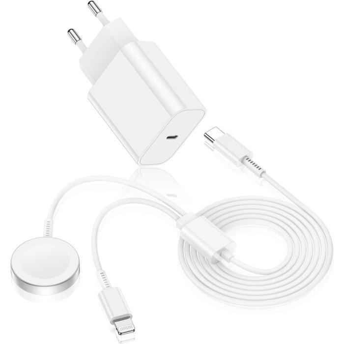 Chargeur 2-en-1 pour Apple Watch et iPhone - E.F.CONNECTION