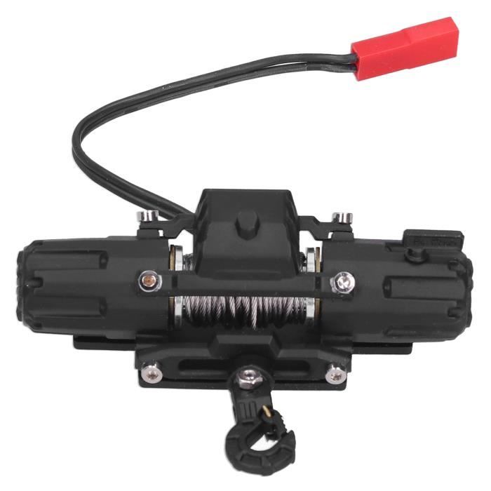Treuil En Alliage D'aluminium Pour Voiture RC 1/10 – Compatible Axial SCX10, TRX4 – Double Moteur, 3 Kg De Traction