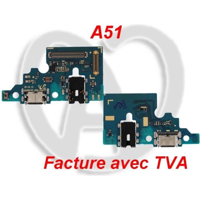 Pour Samsung Galaxy A51 A515(F) Nappe Connecteur de Charge Prise Jack et Micro-France Tactile