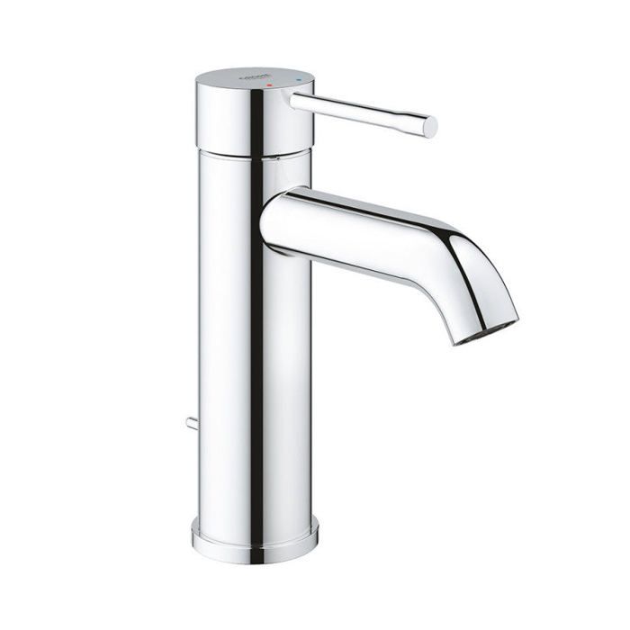 GROHE Mitigeur lavabo monocommande Essence 23589001 Bec fixe Limiteur de température Economie d'eau Chrome Taille