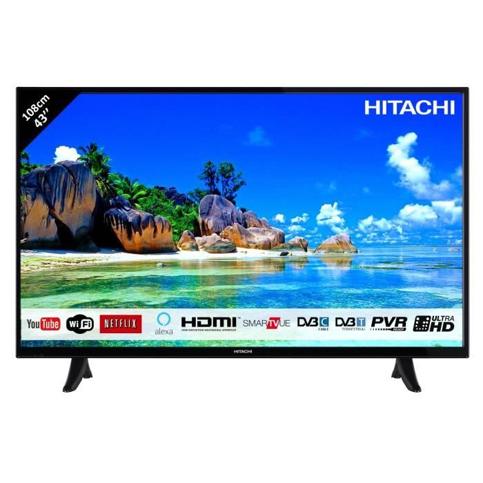 Hitachi 43 Class Alpha Series Full HD, LED TV 1080p, 60Hz (43E3