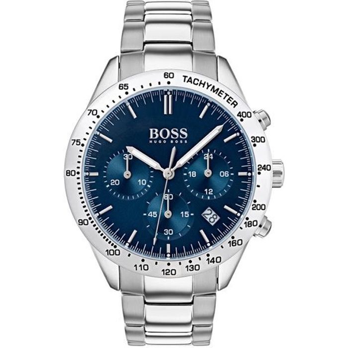 HUGO BOSS Montre Quartz HB1513582 Bleu Homme - Achat / Vente montre HB1513582 - Cdiscount