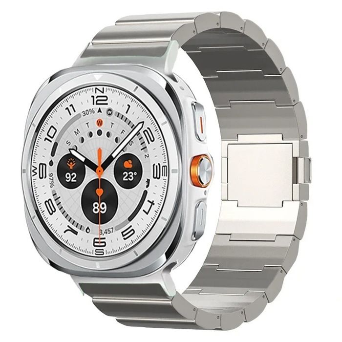 INF Bracelet magnétique en titane pour Samsung Galaxy Watch 7 Ultra Argent