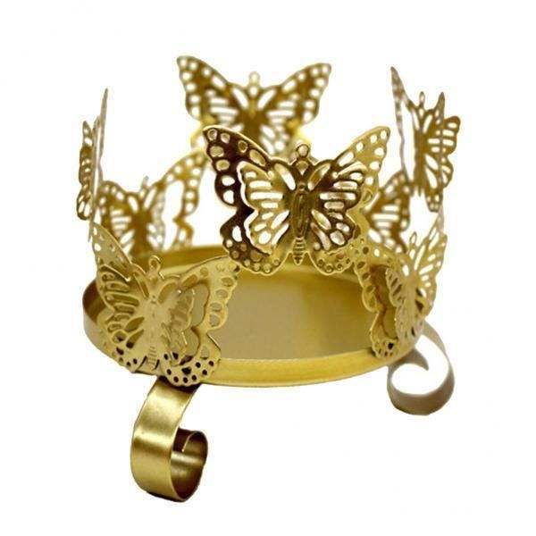 Bougeoir Noir Bougeoir Papillon Métal Noir - Pour Bougies 4cm Bougeoir Noir Bougeoir Papillon Métal Noir - Pour Bougies 4cm