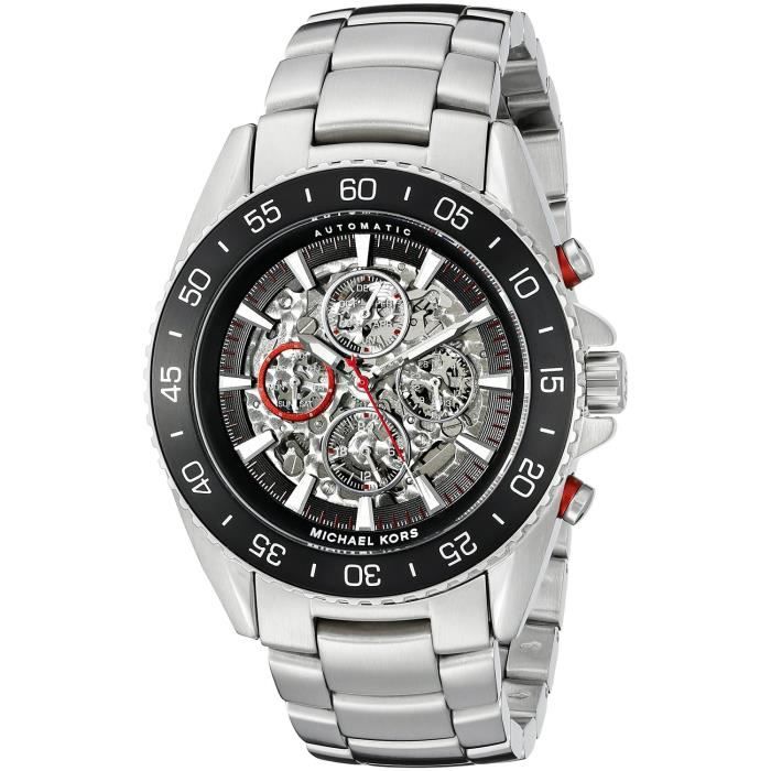 Michael Kors Montre D Homme MK9011 Cadran Noir Mul Argent Noir