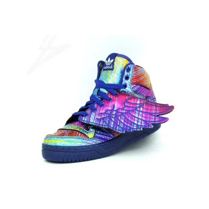 La chaussure Jeremy Scott Wings Adidas Originals Bleu Bleu - Achat / Vente  basket - Soldes° ! Cdiscount