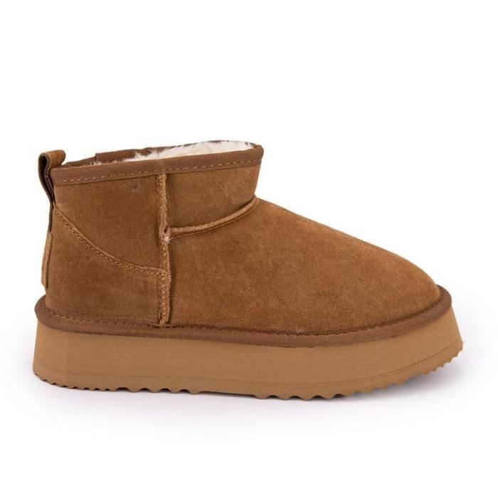 Bottines Femme KELARA Ultra Mini Fourr es Plateforme paisse