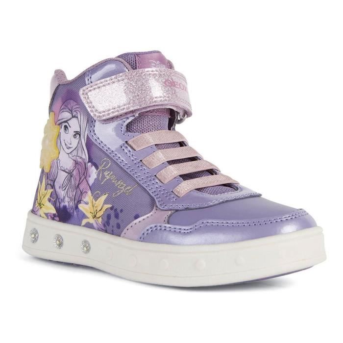 Geox Sneakers - GEOX - J Skylin Girl G - Scratch - Fille - Lilac / yellow