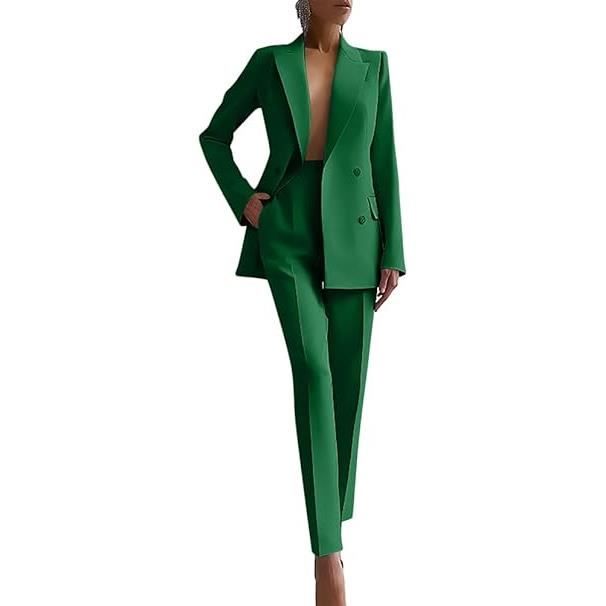 Veste Blazer Femme Chic Slim Mi-longue - Tailleur Classique Polyvalent à Manches Longues