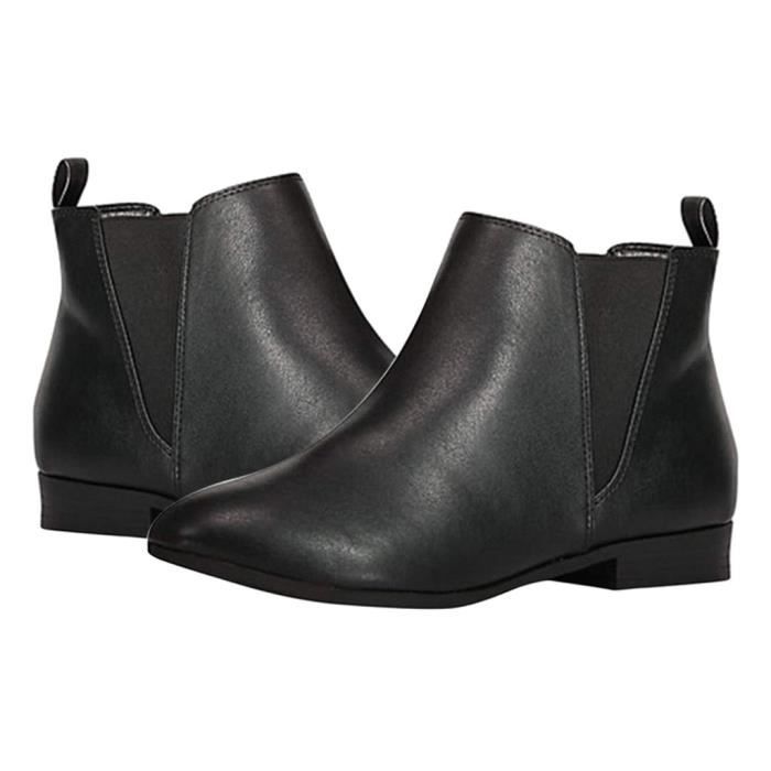 bottines talon plat