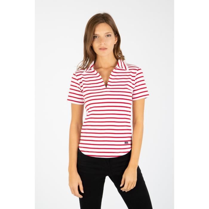 ARMORLUX Polo QUILLE Blanc braise Femme