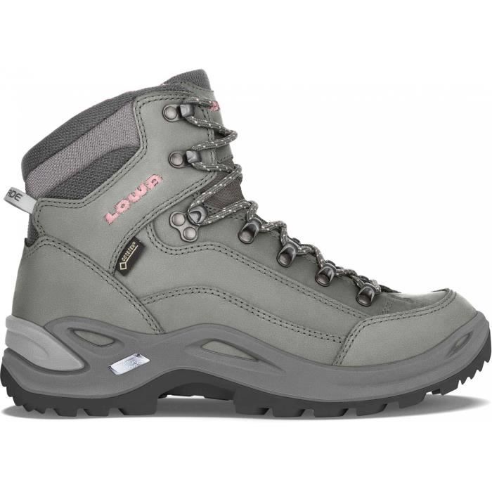 renegade gore-tex mid - lowa - chaussures de marche et de randonnée - femmes - argent