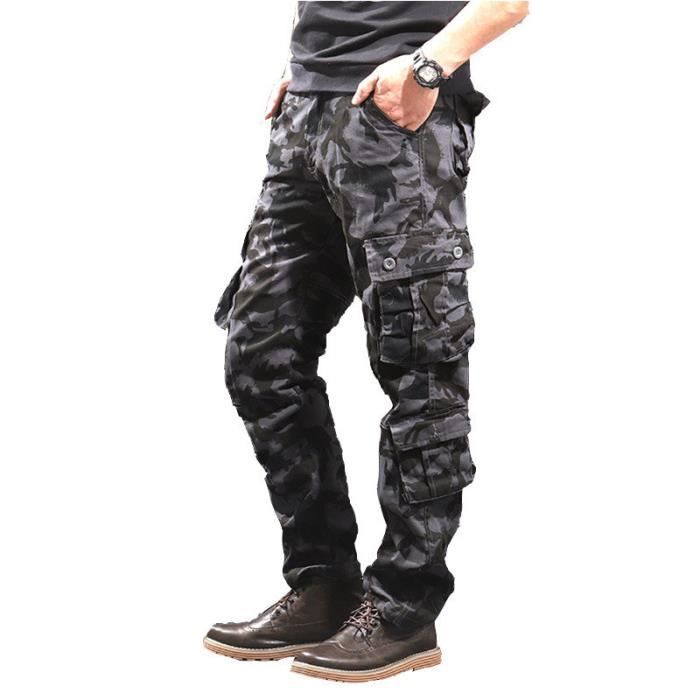 Pantalon cargo camouflage best sale homme
