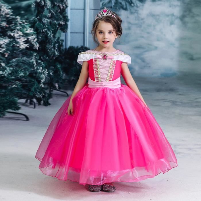 Couronne bébé fille à rayures Tulle Robe de Princesse Fête D'Anniversaire Enfants Vêtements 