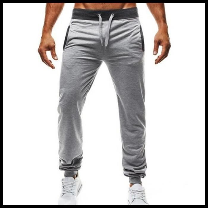 Jegging homme coton jogging pantalons de sport camouflage Marque Modele Fitness Respirant Gris Gris Cdiscount Pret a Porter