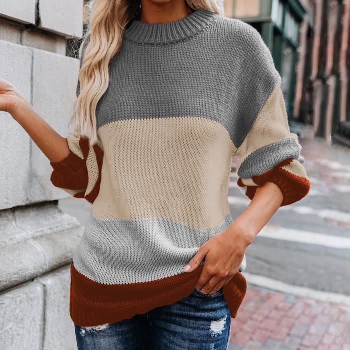 Sous pull rayé femme shop