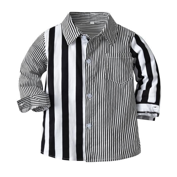 Chemise noir bebe on sale garcon