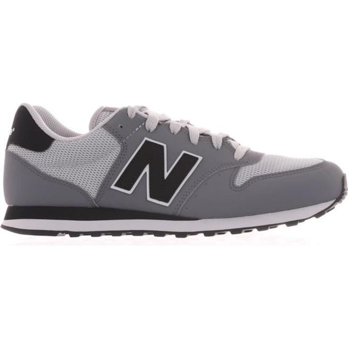 Basket Homme New Balance 500 GM500WG2 Gris Synthetique Lacets Gris Cdiscount Chaussures
