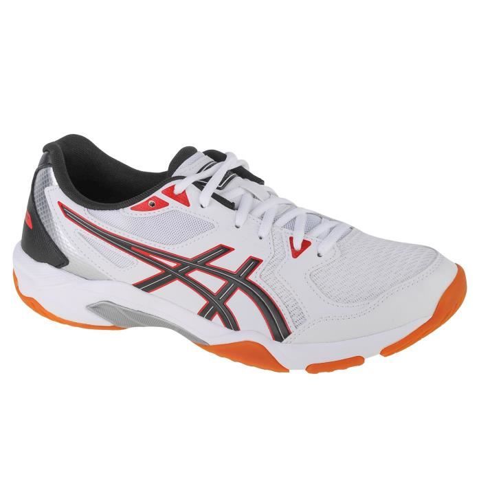 asics gel-rocket 10 1071a054-108, homme, blanc, chaussures de volleyball