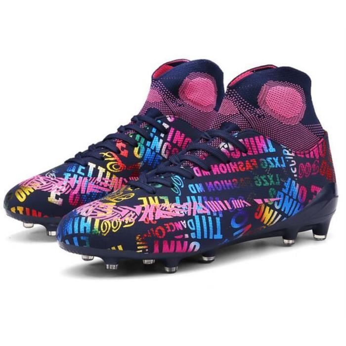 Chaussures De Football Crampons FG/AG Garçon – Modèle Pro Enfant – Confort & Accroche – Pour Herbe Naturelle & Synthétique