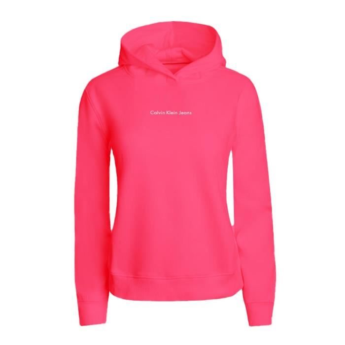 Sweat Calvin Klein Flash Logo pour Femme Rose Cdiscount Prêt-à