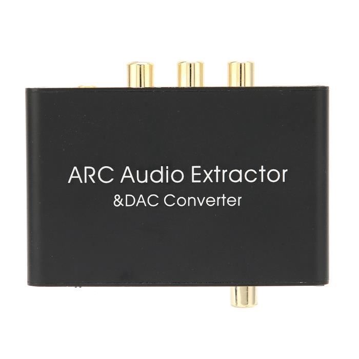 Extracteur Audio HDMI ARC 192 KHz - Convertisseur DAC Optique 3.5mm RCA Pour TV Et Amplificateur