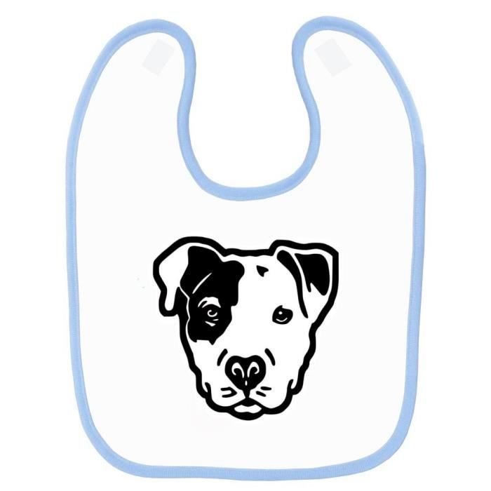 Bavoir Bebe Imprime Tete De Chien Bleu Cdiscount Puericulture Eveil Bebe