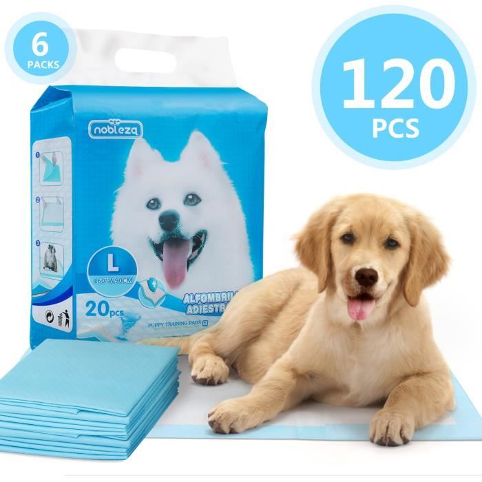 Meilleurs prix pour Nobleza - 120 unitésTapis hygiénique d’entraînement pour Chiens. Ultra Absorbant,60x90cm
