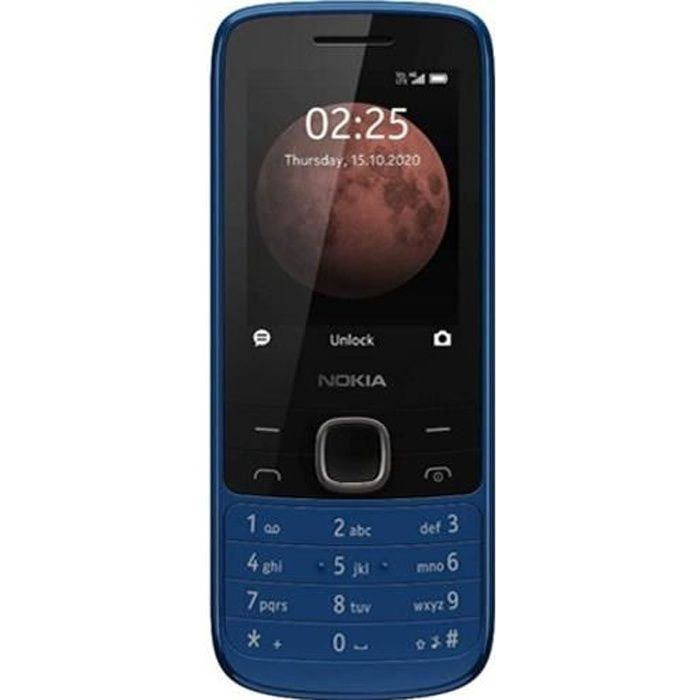 Téléphone mobile NOKIA 225 4G Dual SIM Bleu - Écran TFT 2,4 po - Batterie 1000 mAh