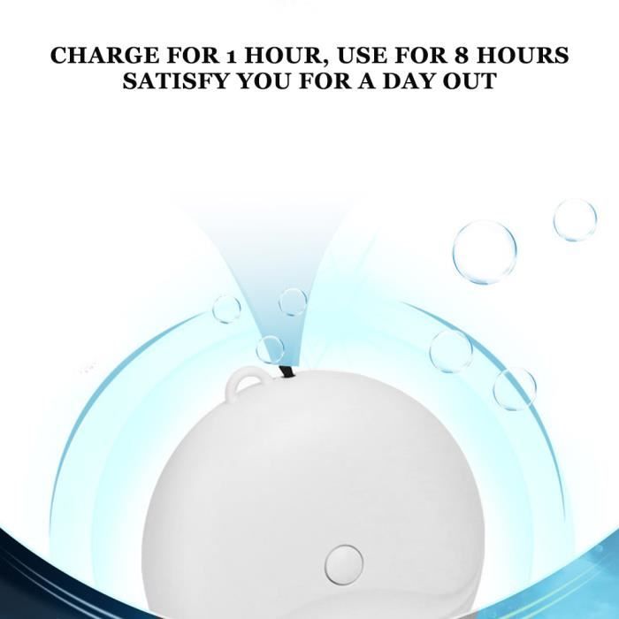 Purificateur D'air Portable 360° - Ioniseur Négatif Silencieux (18dB), Filtre Charbon, Veilleuse, Pour Voiture, Bureau, Chambre