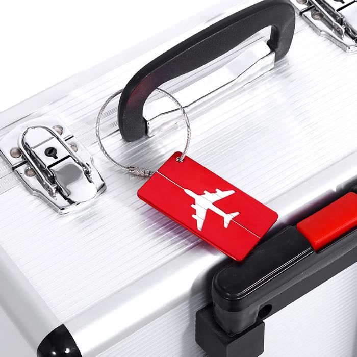 Etiquette Valise Argent Personnalisée