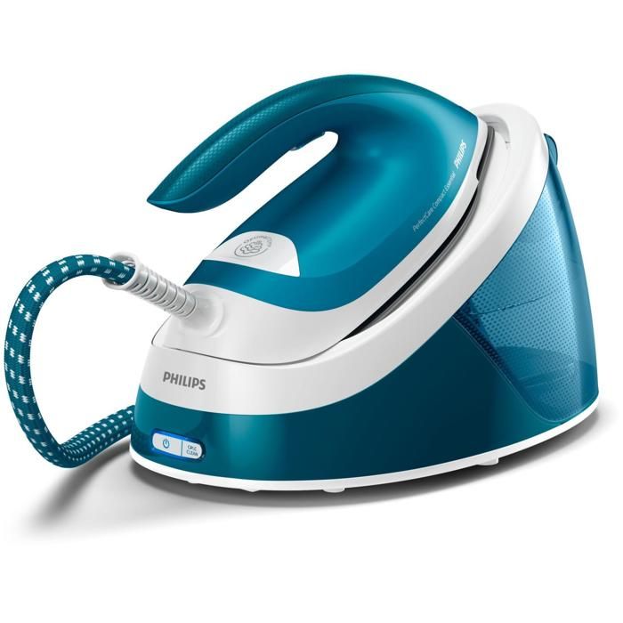 Philips PerfectCare Compact - GC6815/20 - Semelle en céramique - 6 bar - 2400 W - Bleu