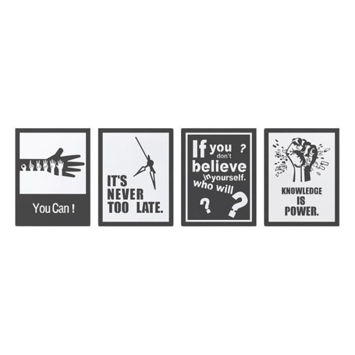 1 Pc Devise Citation Autocollant Inspirant Mural Sticker Porte Decor Pour Salle De Lecture Bureau Classe Porte Monnaie Cdiscount Bagagerie Maroquinerie