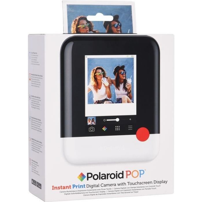 Appareil photo instantané numérique Polaroid - Blanc - 9 x 10 - Impression sans ordinateur