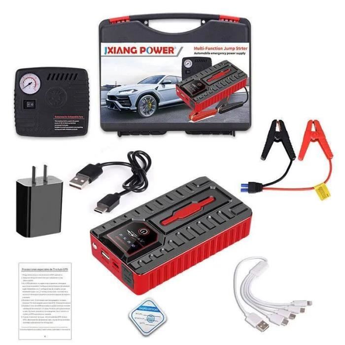 Booster Batterie Voiture - PRUMYA - 9800mAh - 5000A - Étanche - Lampe Torche LED 1W