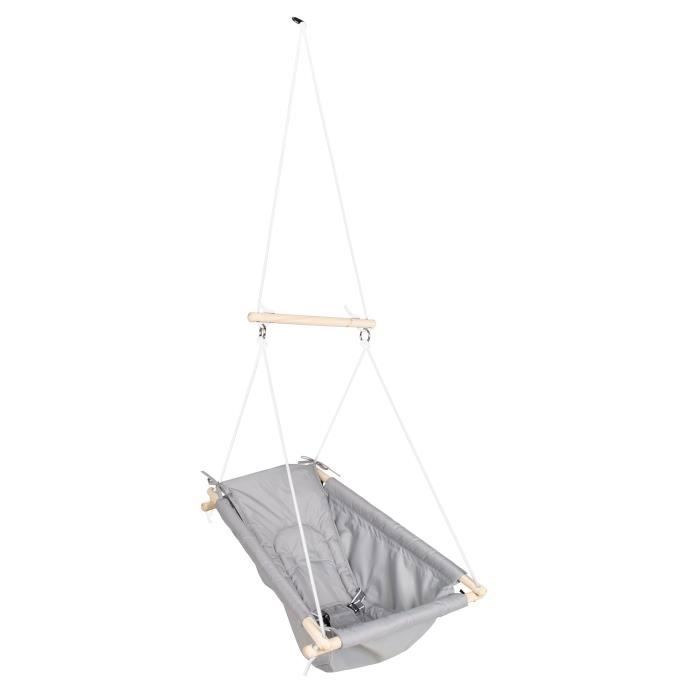 Balancelle Bébé 2 en 1 - ROBA - Taupe - Hamac Bébé - Jusquà 30 kg - 61 x 76 x 28 cm