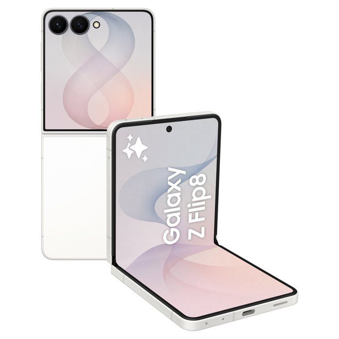 SAMSUNG Galaxy Z Flip8 AI Smartphone pliable 256 Go Blanc