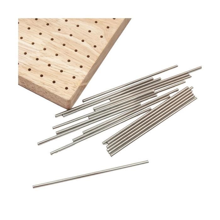 Kit Blocage Tricot Coopay - 4 Tapis Emboîtables + 100 Épingles En T Pour Crochet