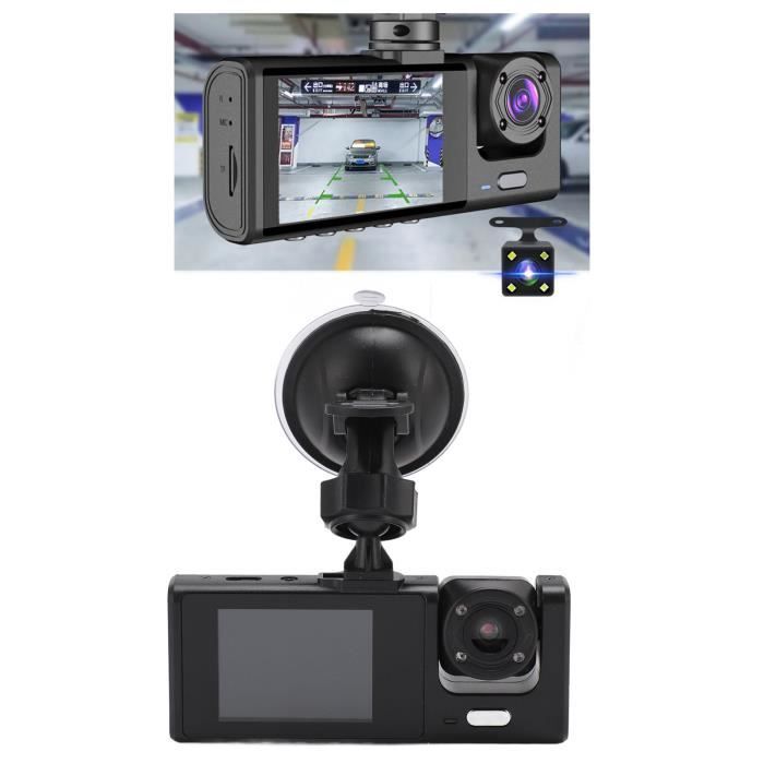 Caméra De Voiture Dashcam 1080p Avec Vision Nocturne - Multi-angle, Grand Angle, Wifi, Discrète