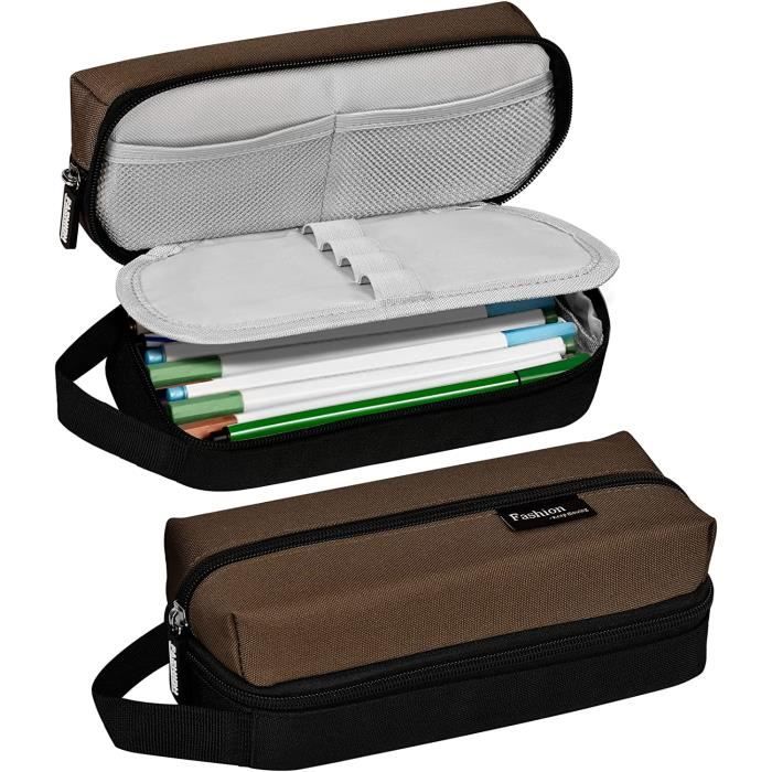 Trousse Scolaire MAMUNU Grande Capacité - 2 Compartiments - 24x10x11.5cm