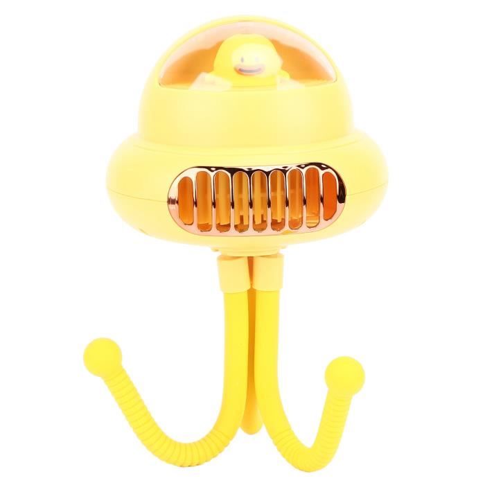 Ventilateur de poussette - TBEST - Modèle pliable - 3 vitesses - Batterie intégrée - Sécurité enfant - Tbest