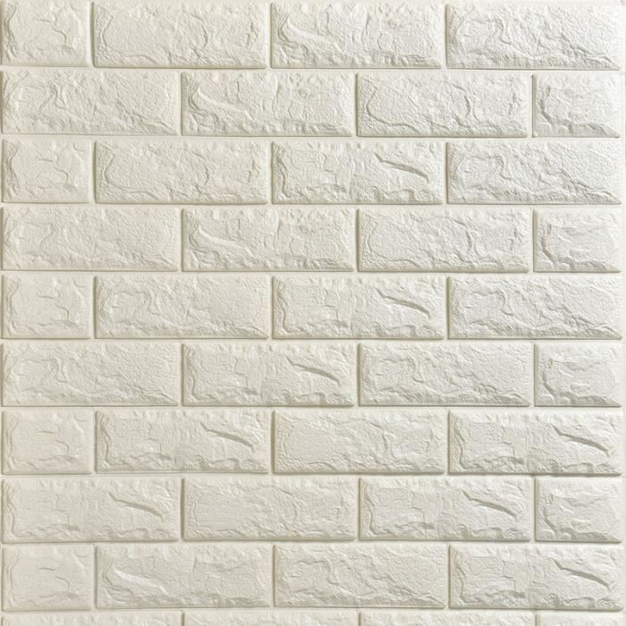Papier Peint Blanc Brique Achat Vente Pas Cher
