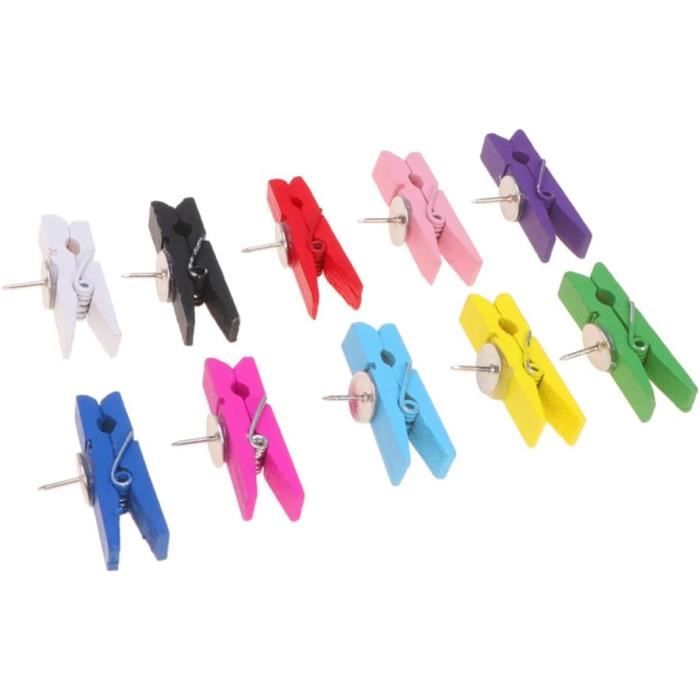 Lot de 30 pinces à linge, pinces à corde à linge, multicolores, pinces Lot de 30 pinces à linge, pinces à corde à linge, multicolores, pinces