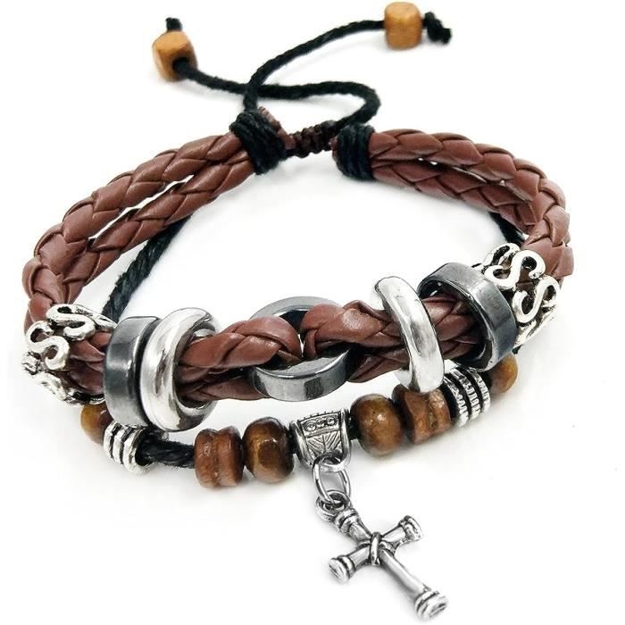 Roffatide – Set De 6 Bracelets Demon Slayer En Cuir Tressé, Réglables, Avec Pendentifs Personnages