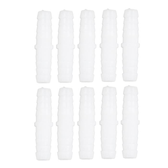 10 Raccords Coudés 90° Pour Tuyaux 6mm – En PE Alimentaire, Joint Barbelé | Pour Aquarium, Pompe, Laboratoire
